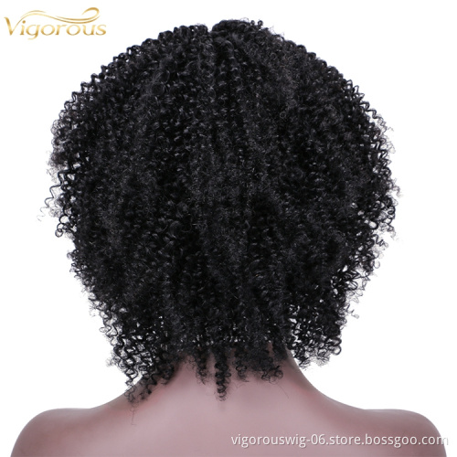 Short bob afro curly wholesale inch pixie cut wave black cheap glueless brazilian real human hair wigs black women